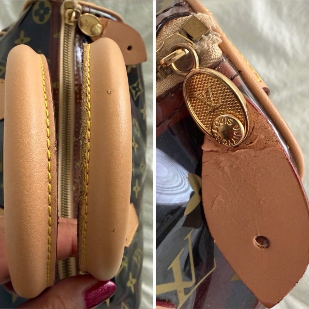👑✅PRICE FIRM✅ Fashion Plastic PVC Monogram Speedy Bag Hand Bag Style Purse - Picture 13 of 17